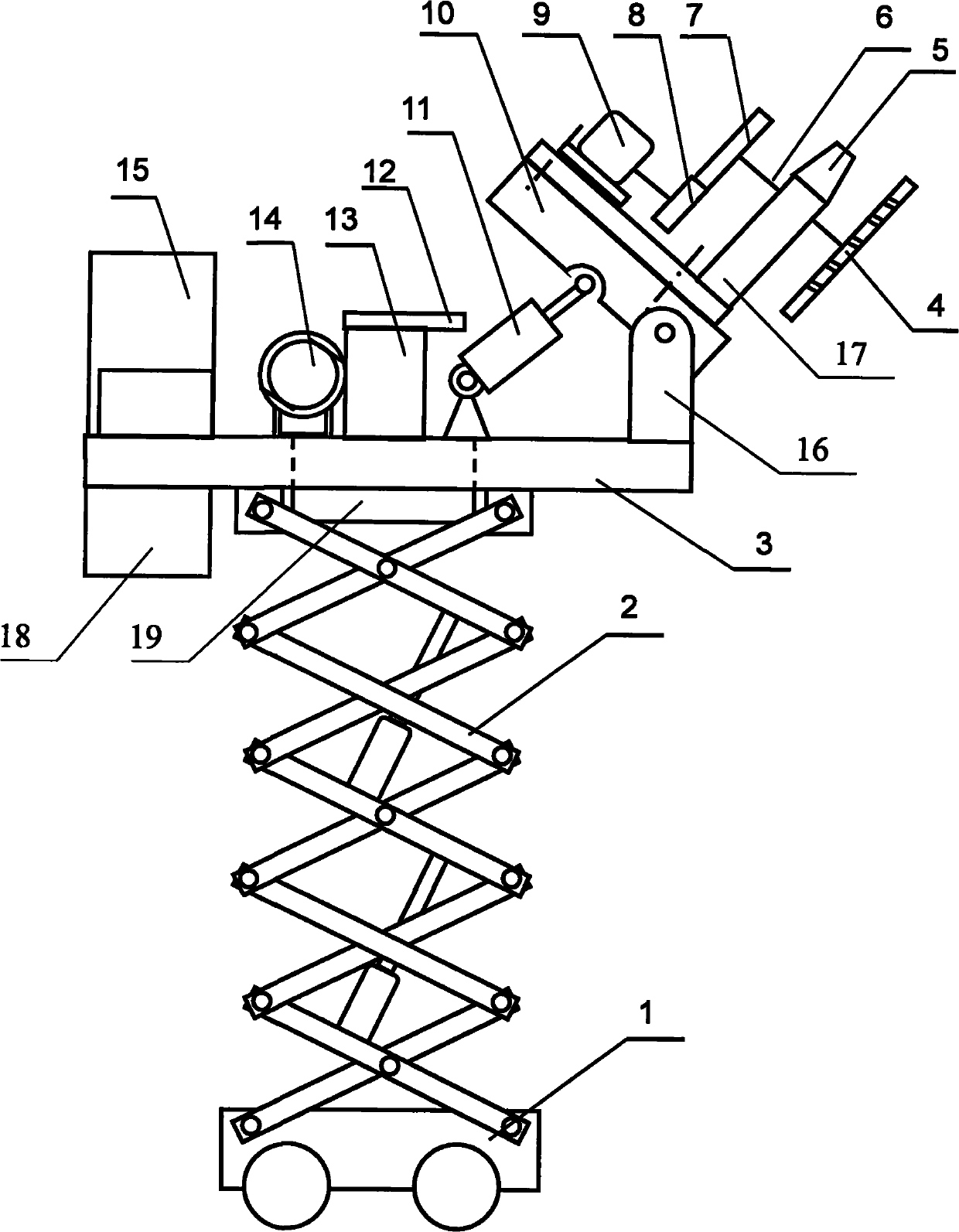 Arbor cropper capable of automatically adjusting cutter positions