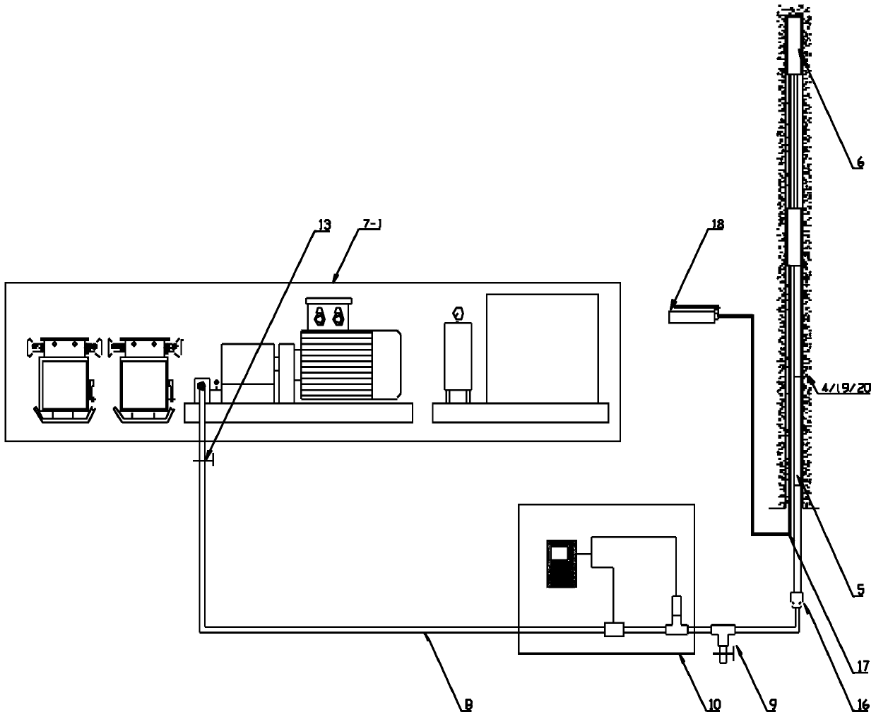A method and equipment for controlling the cavitation of top coal by pulse hydraulic fracturing