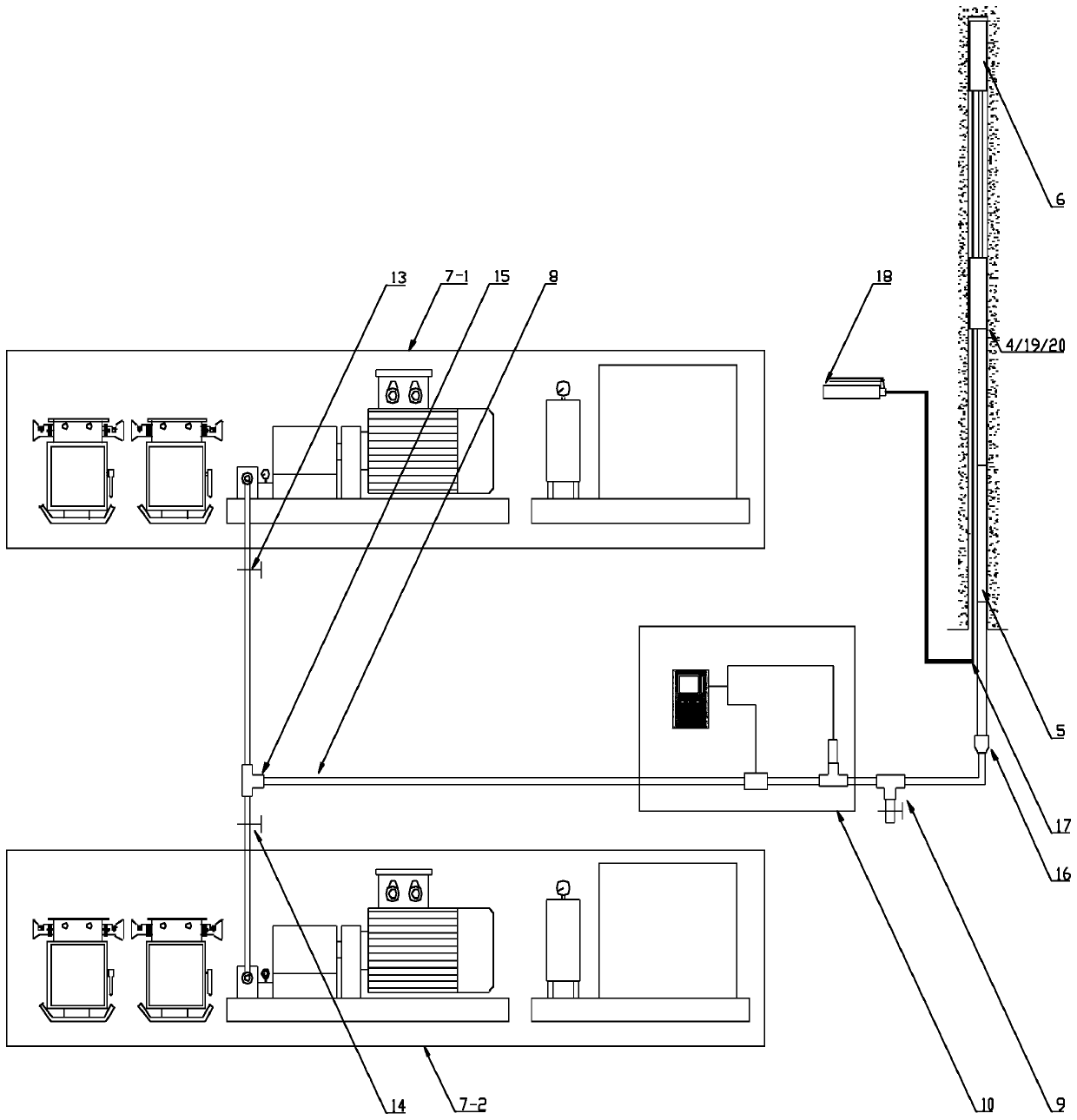 A method and equipment for controlling the cavitation of top coal by pulse hydraulic fracturing