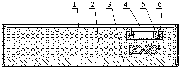 Metal vacuum composite insulation plate with getter and preparation method thereof