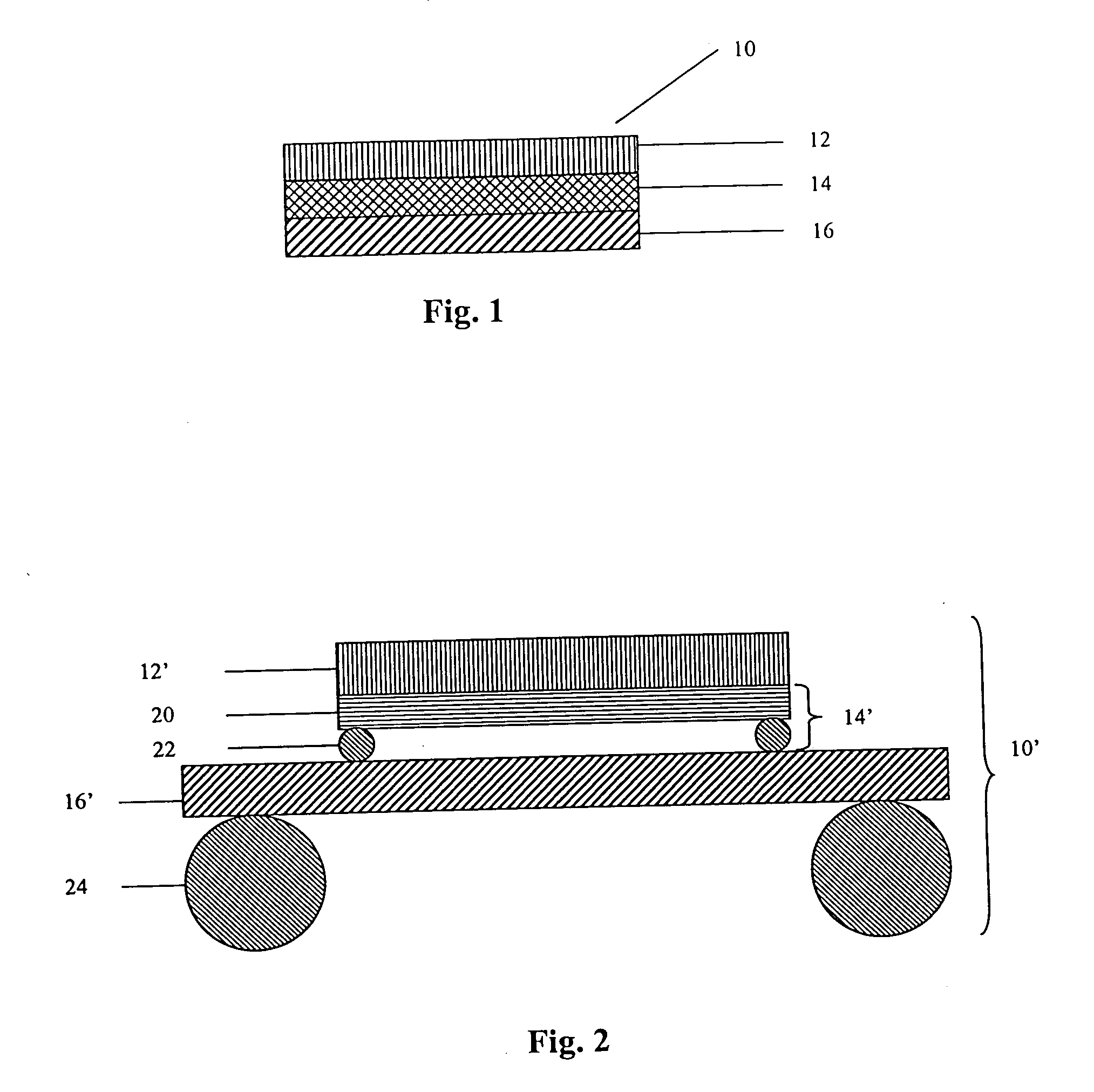 Expansion constrained die stack