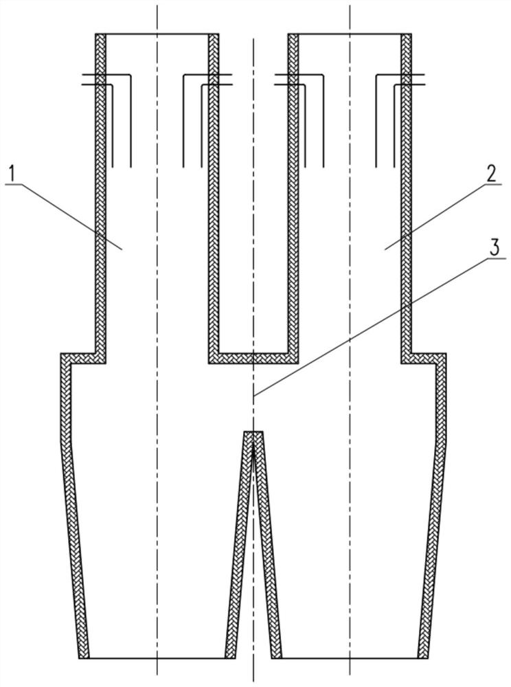 Double-hearth shaft kiln and calcining method