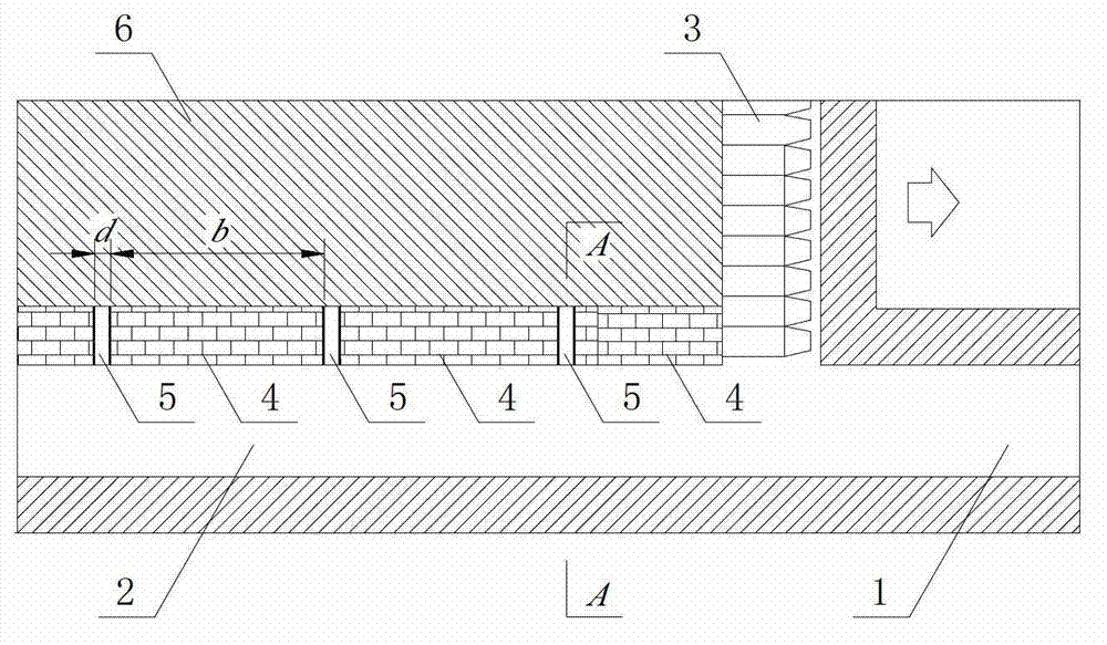 Obligate cavity channel gob-side entry retaining wall filling method