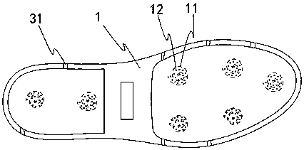 A waterproof breathable sole