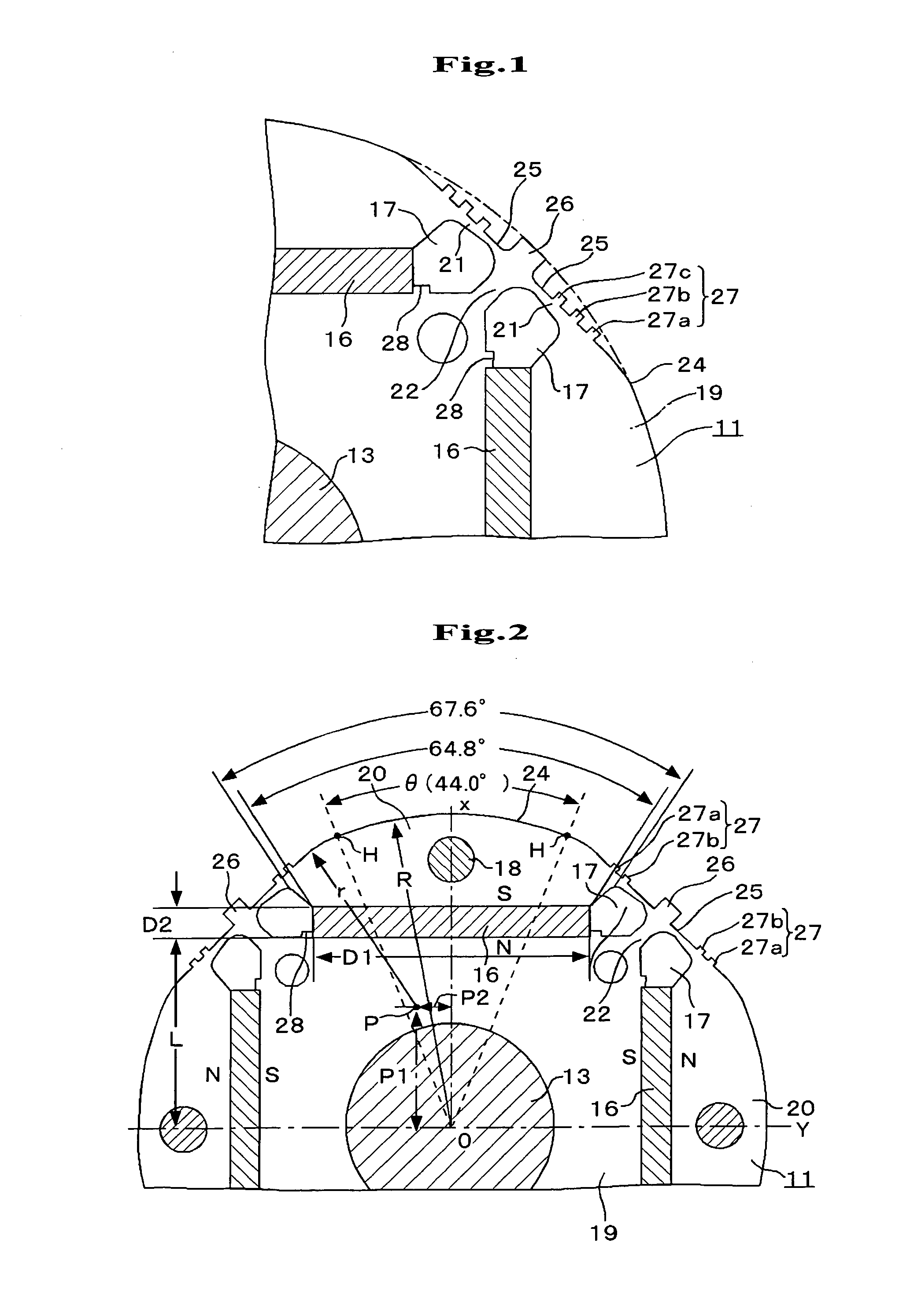 Magnet Embedded Rotor, Electric Motor Using the Same Rotor, and Compressor Using the Same Motor