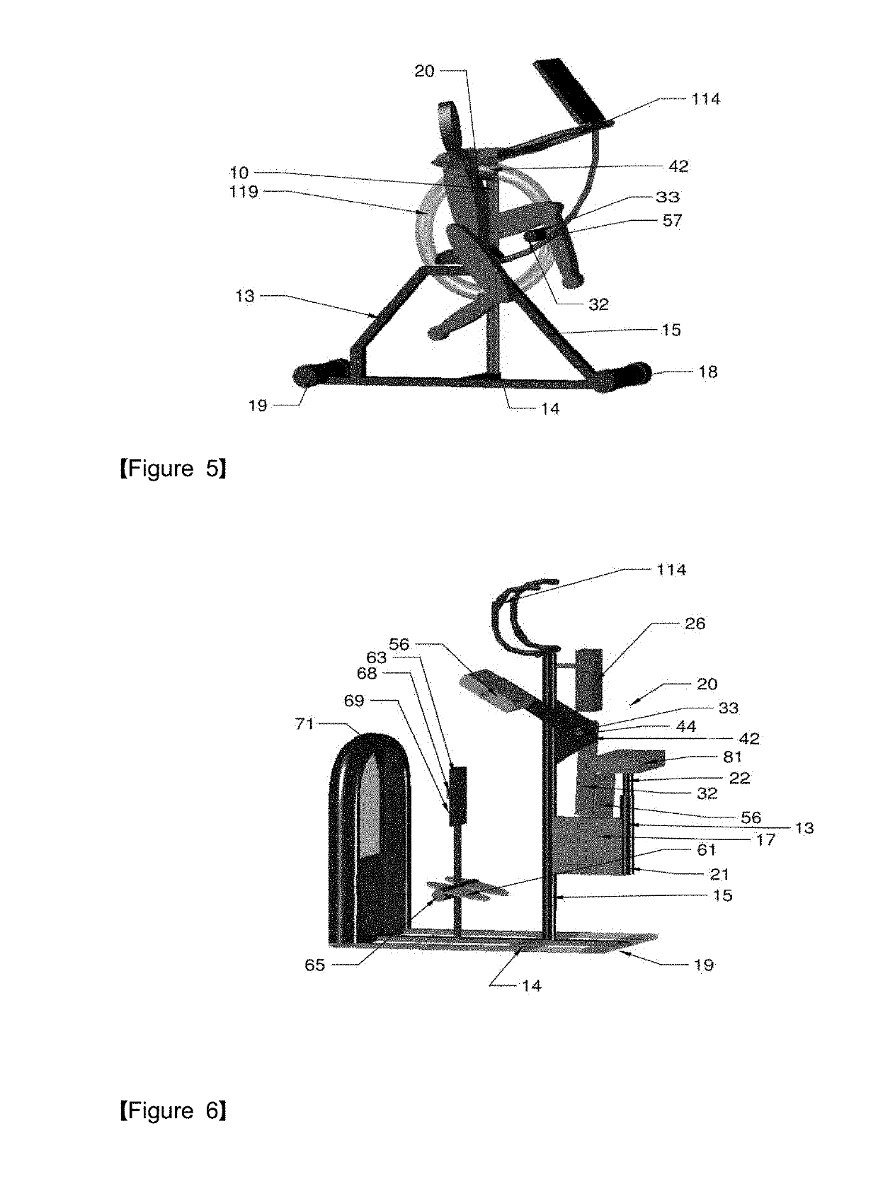 Exercise method and exercise device for exercising upper leg portions and hips while protecting knee and ankle joints