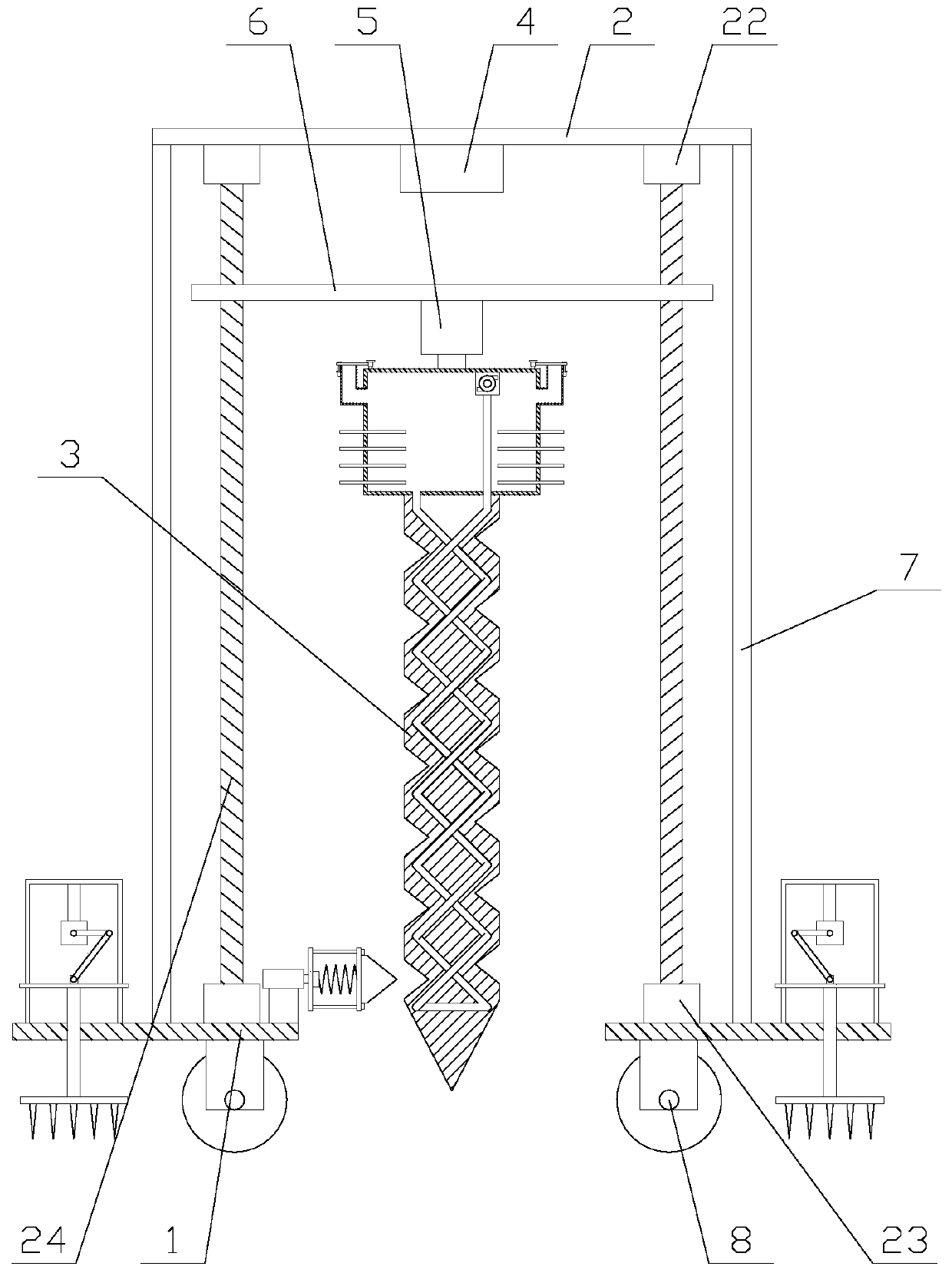 Down-the-hole drill with cooling function and for mining exploration