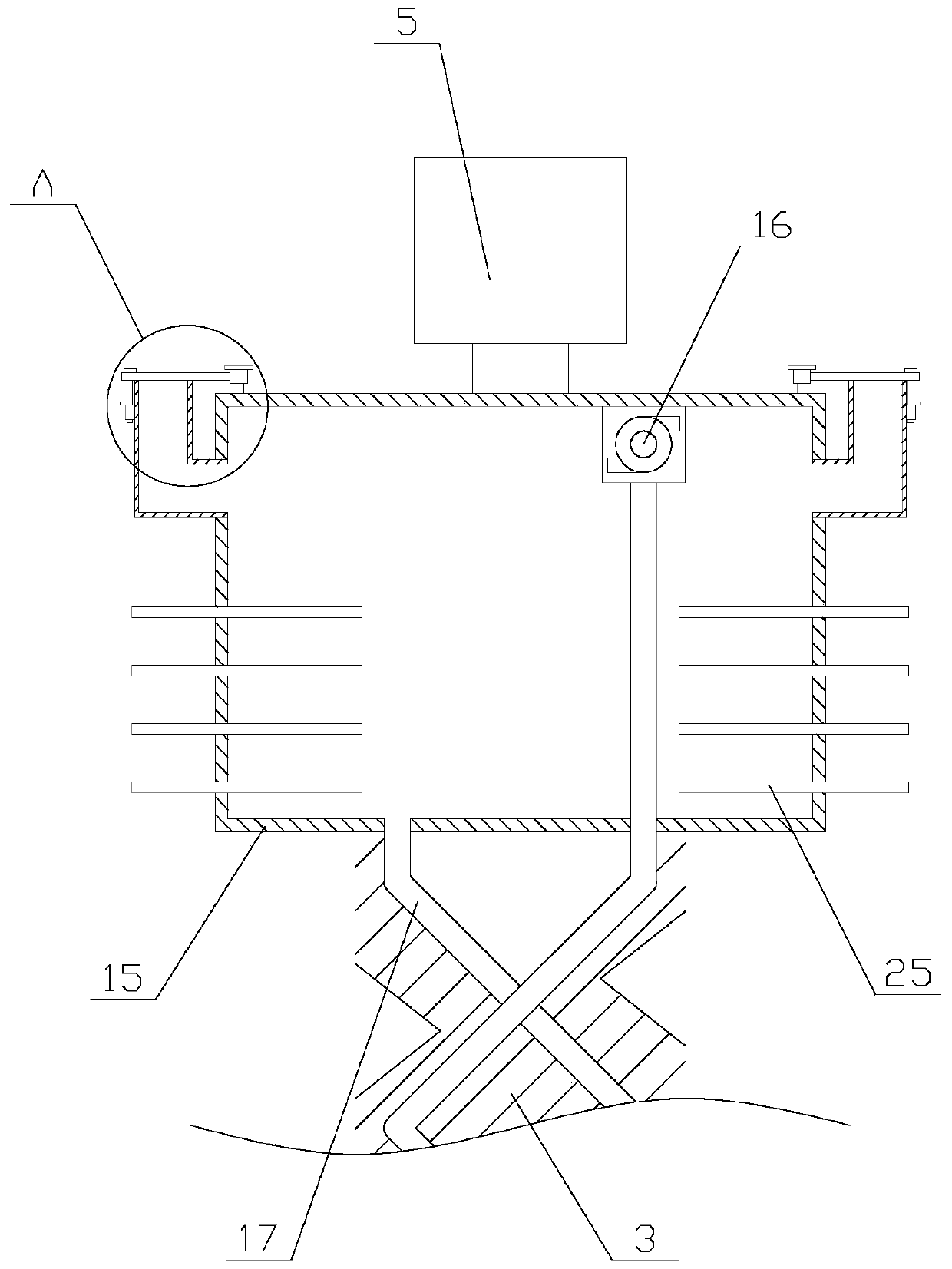 Down-the-hole drill with cooling function and for mining exploration