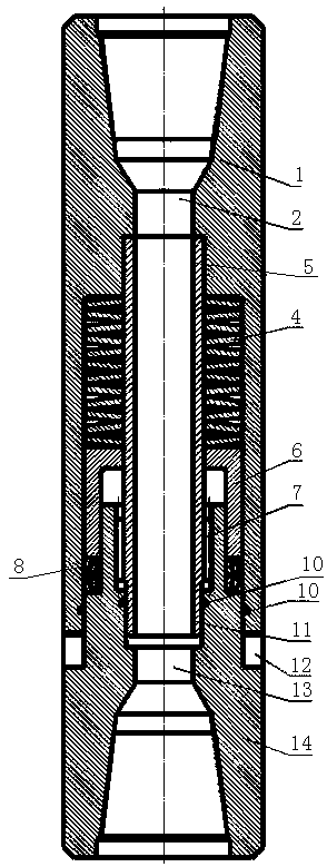 Composite shock absorber for PDC (polycrystalline diamond compact) bit
