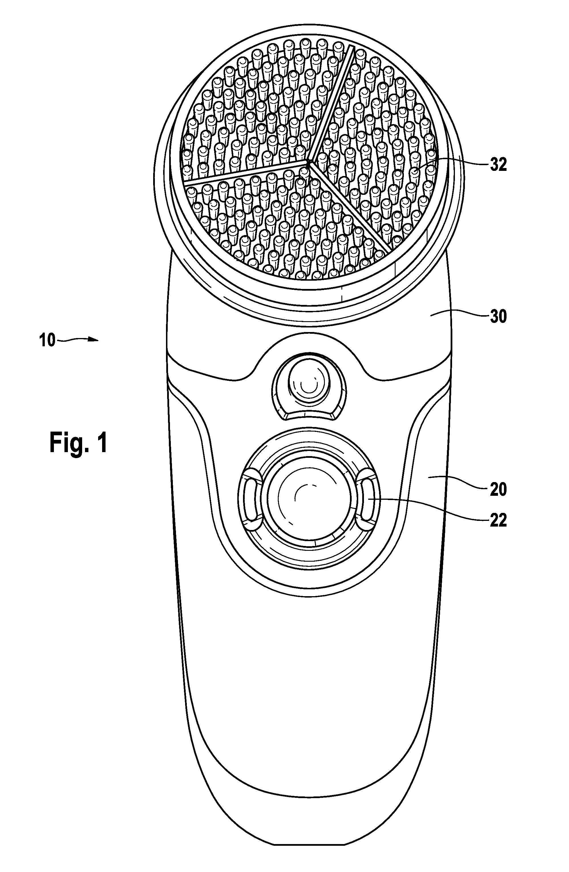 Gentle skin treatment device and implement