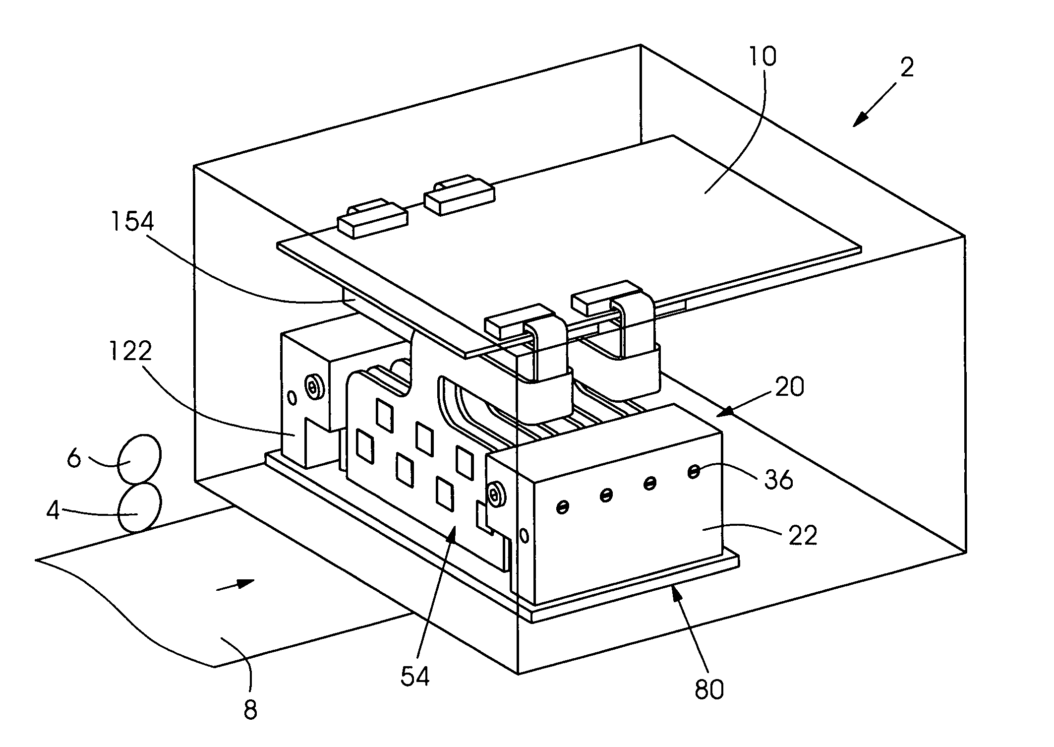 Ink jet device with individual shut-off
