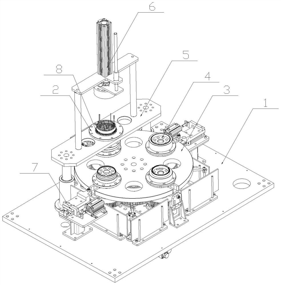 Twisting forming device and method for stator end thread end