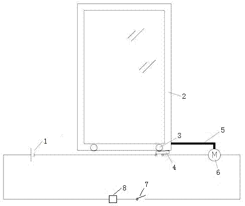 Automatic window closing device in wind blowing