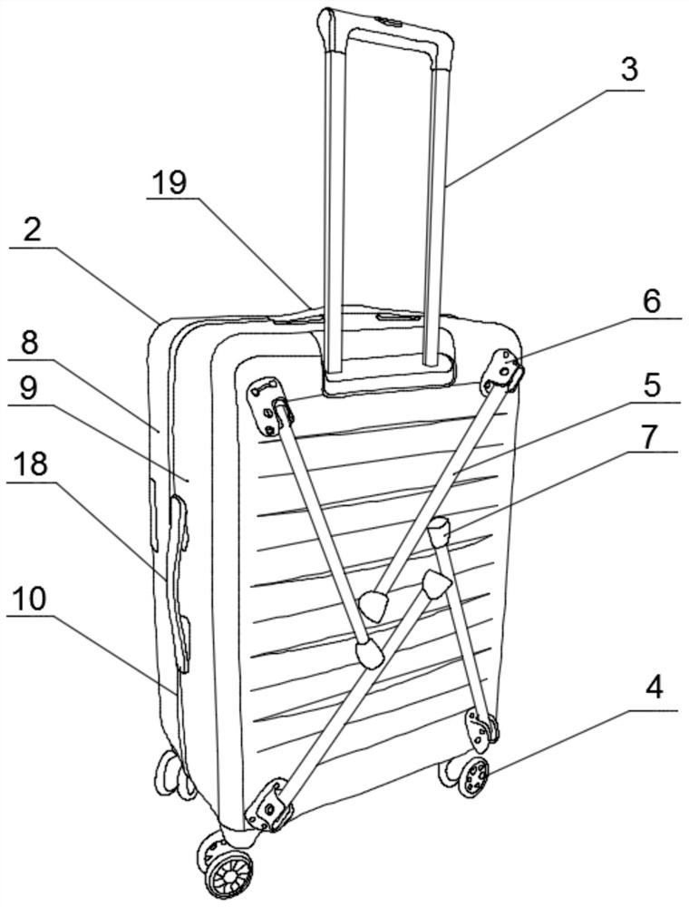 Multifunctional traveling case for stall arrangement