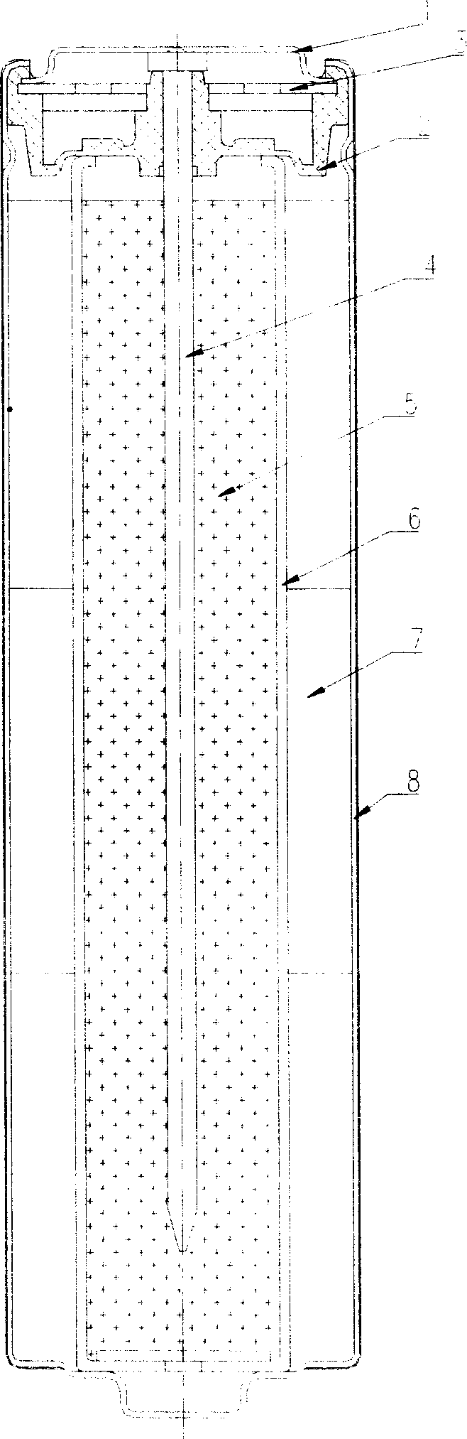 Positive pole material of alkaline dry cell and high power alkaline dry cell, and preparation method