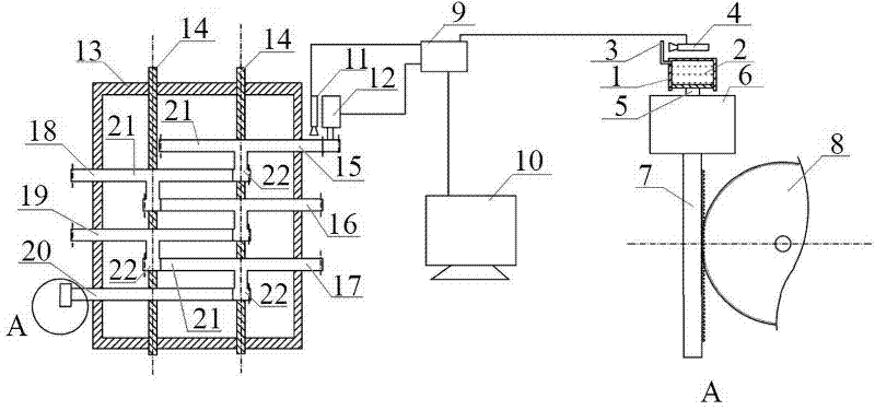 Liquid level variable and gear variable combination high-precision measurement method and device