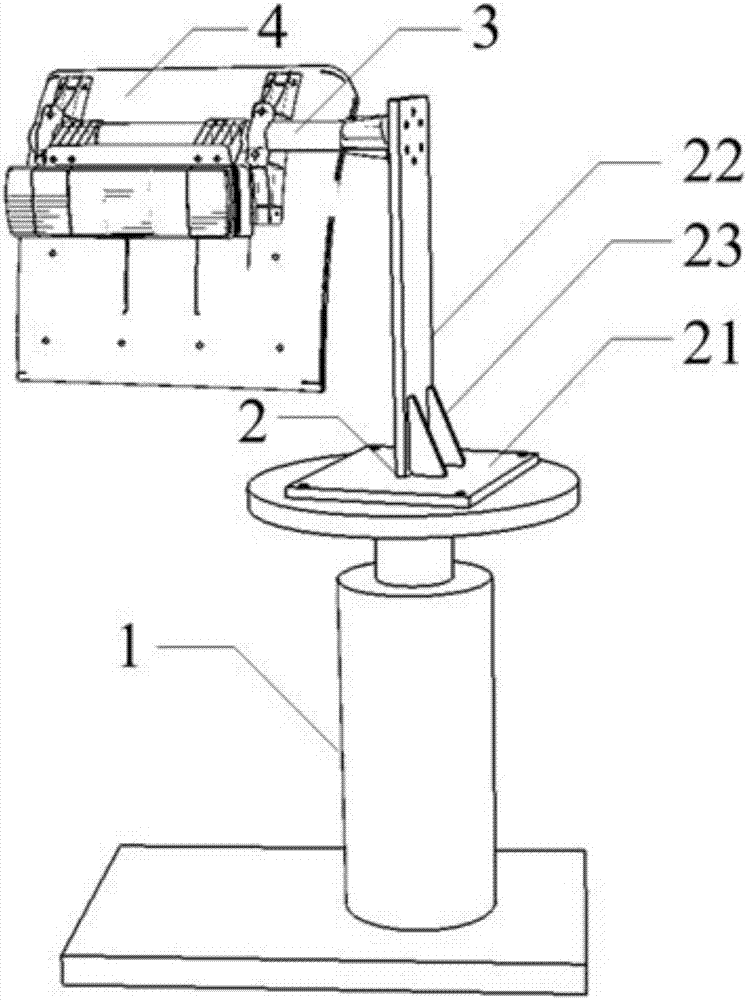 Commercial vehicle mudguard support assembly test stand and endurance test method