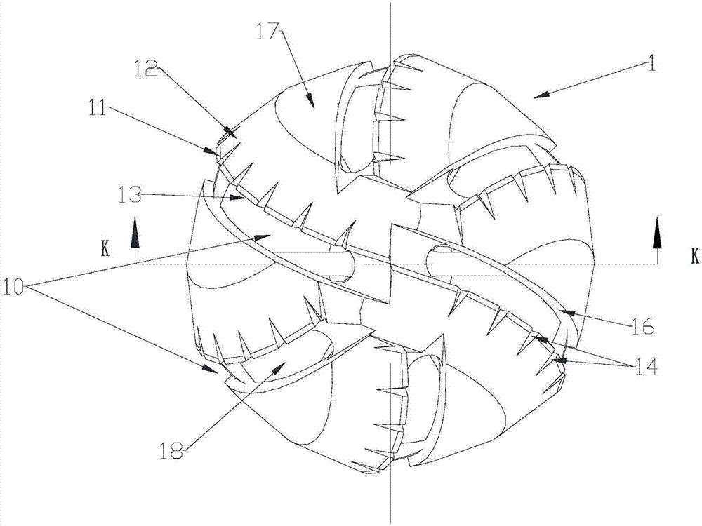 Rotary cutter for acetabulum