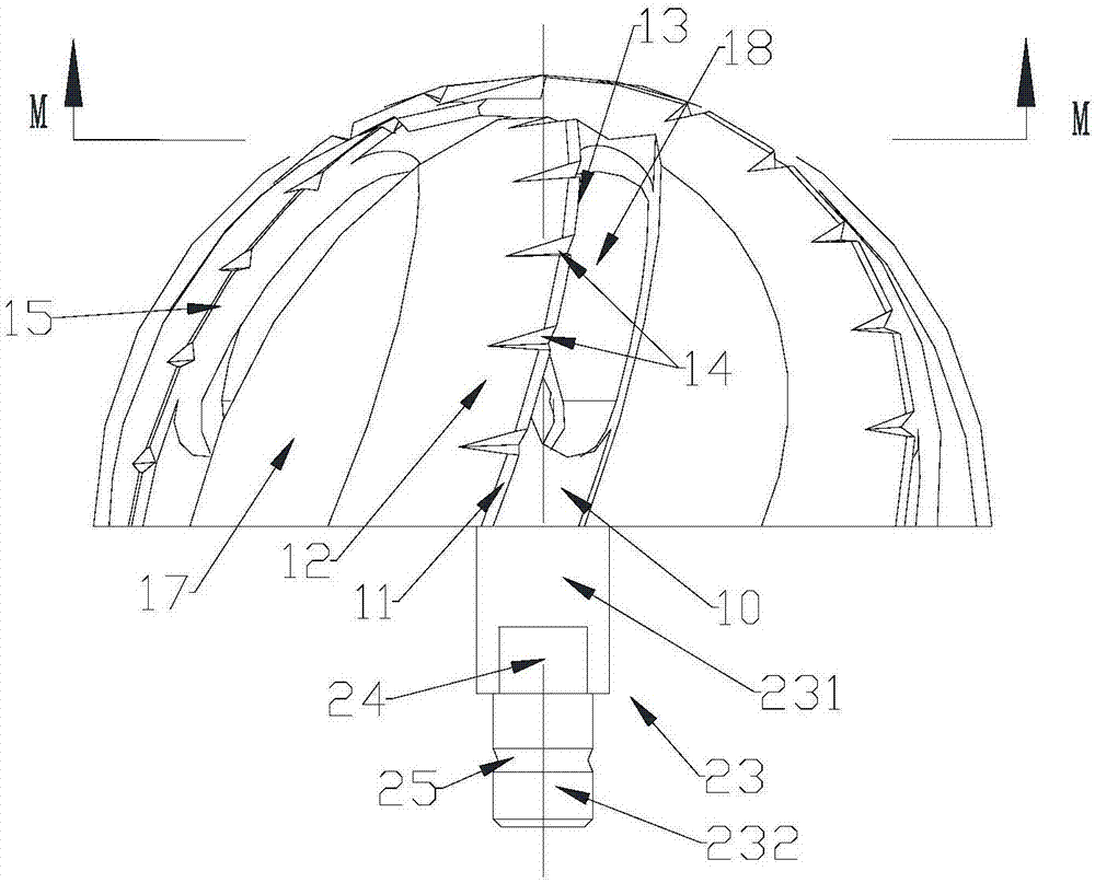 Rotary cutter for acetabulum