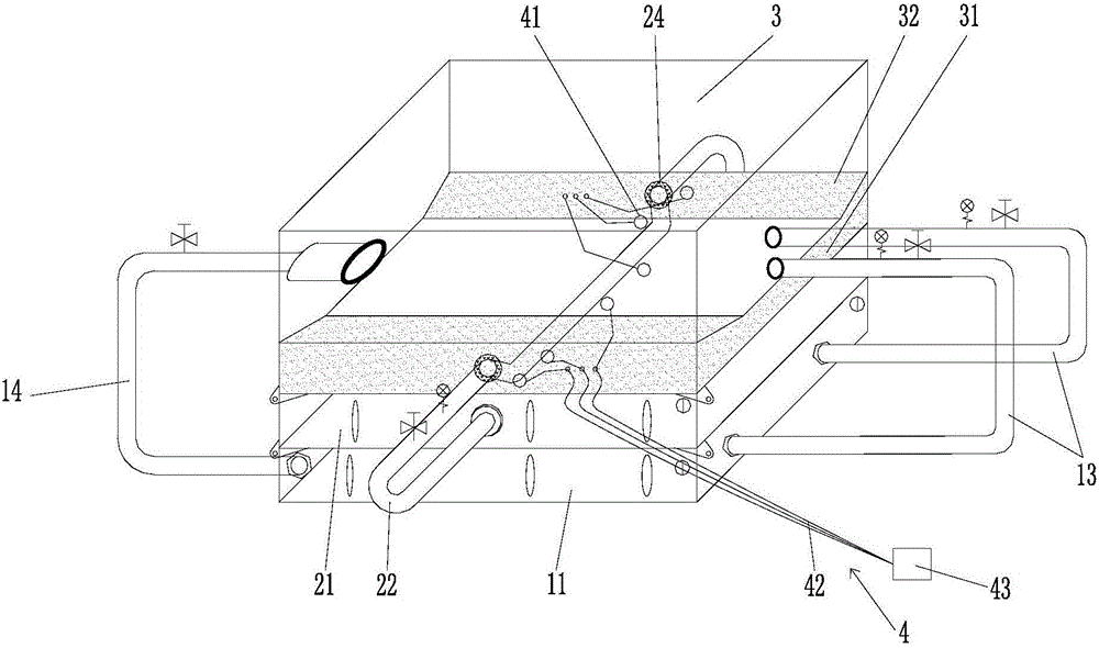 Similar material simulation experiment apparatus and test method for pipeline crossing river