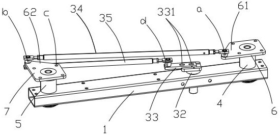 Double-angle horizontal rotation type high-voltage isolation switch