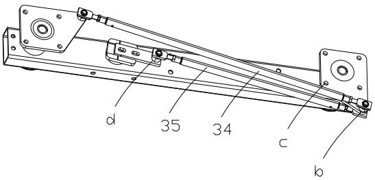 Double-angle horizontal rotation type high-voltage isolation switch