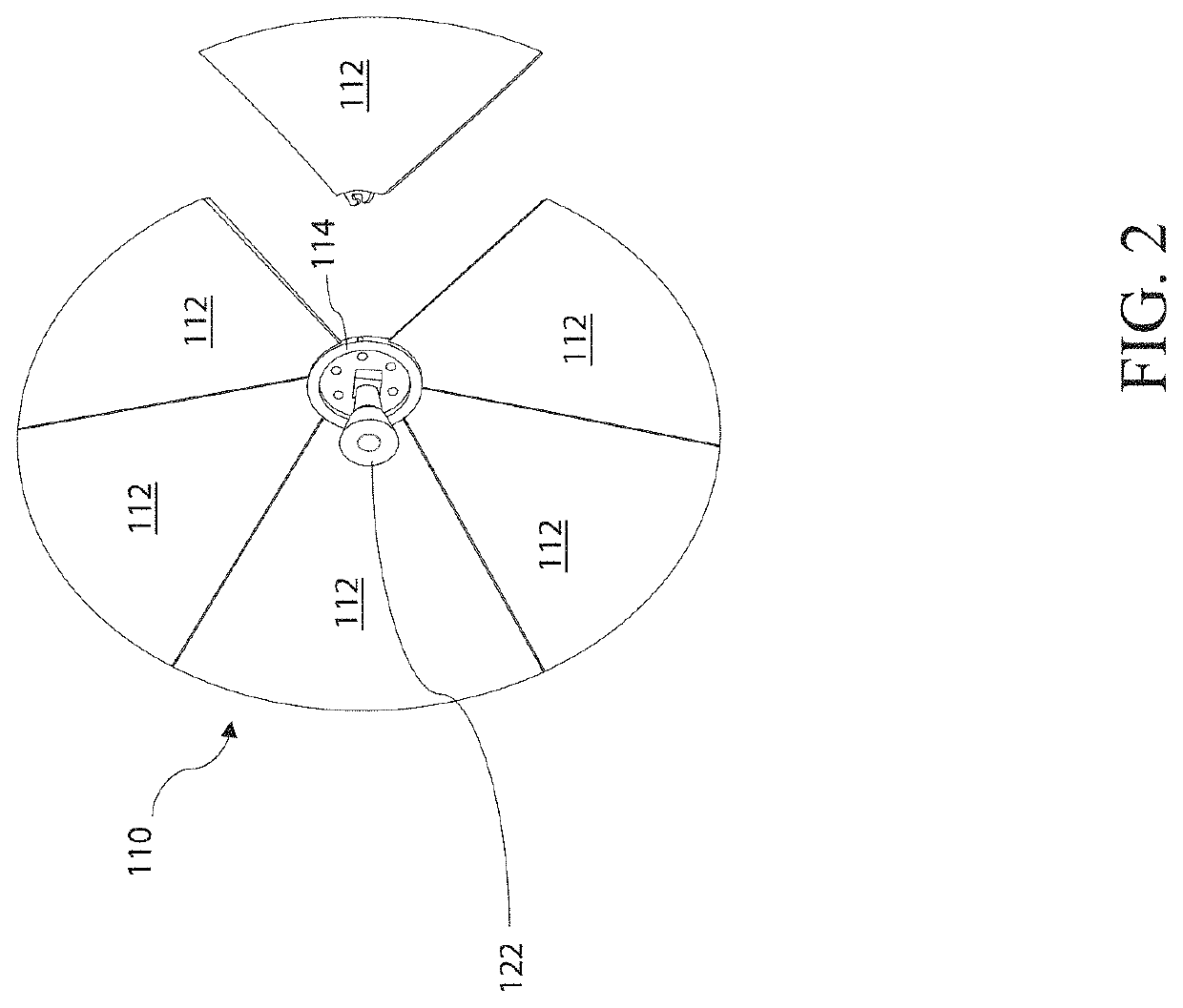 Quad band petal reflector antenna