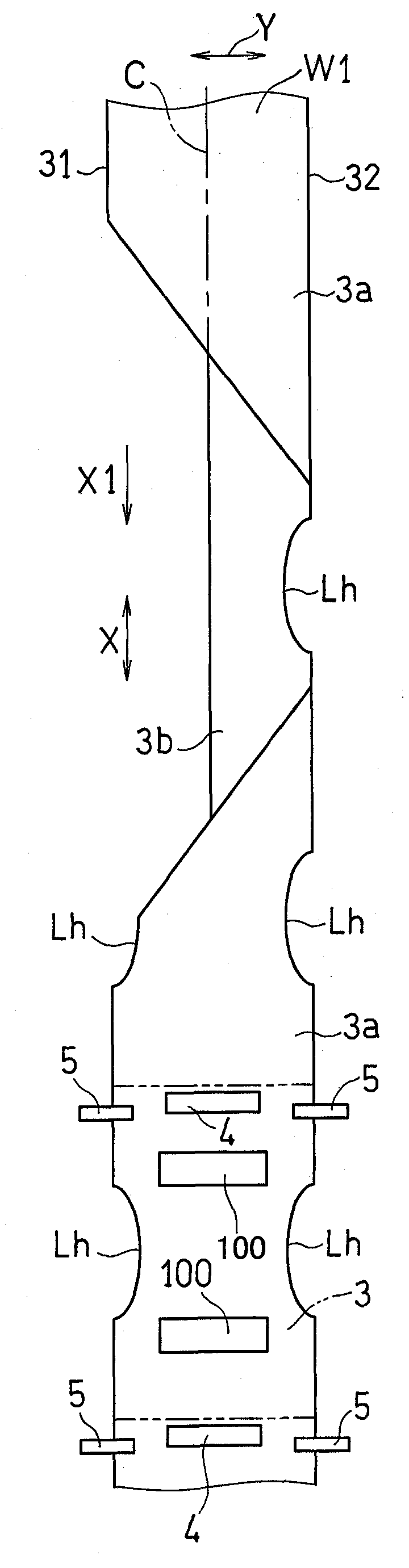 Method for manufacturing disposable worn article