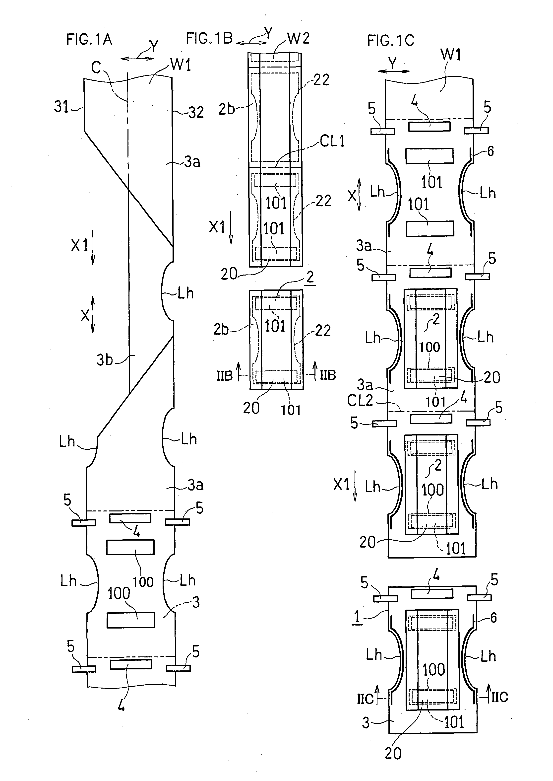 Method for manufacturing disposable worn article