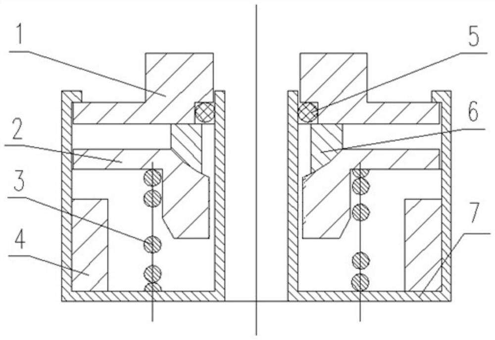 Self-adaptive compensation type mechanical sealing device