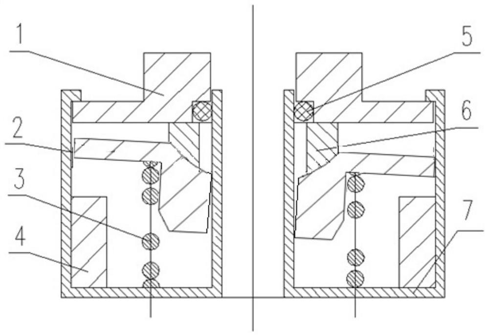 Self-adaptive compensation type mechanical sealing device