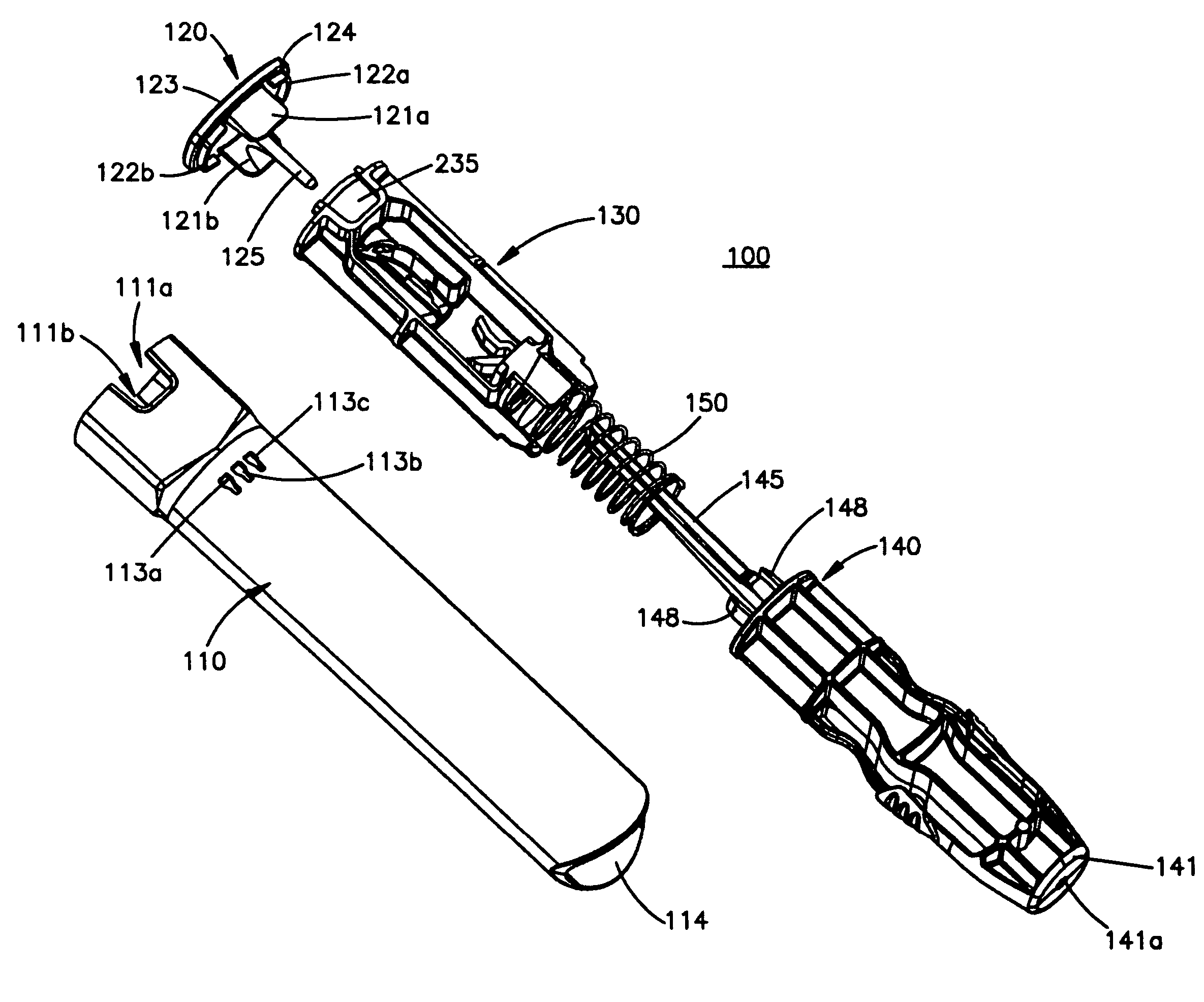 Training device for an automatic injector