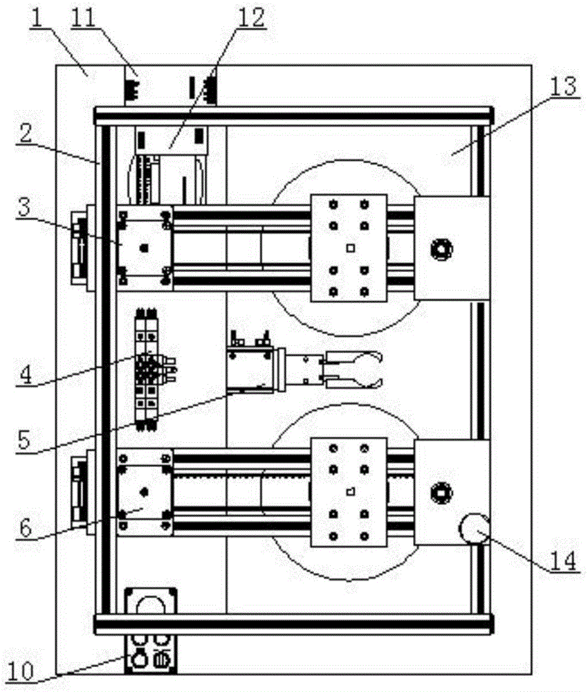 A test tube multiple cleaning device