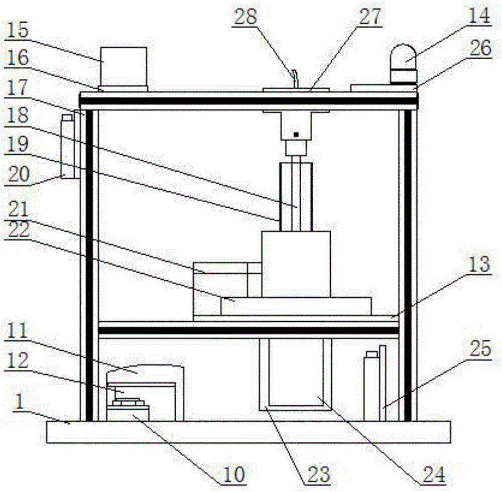 A test tube multiple cleaning device