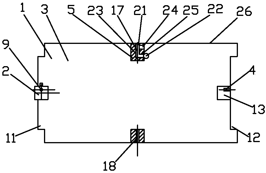 Using method of magnetic template of building concrete column