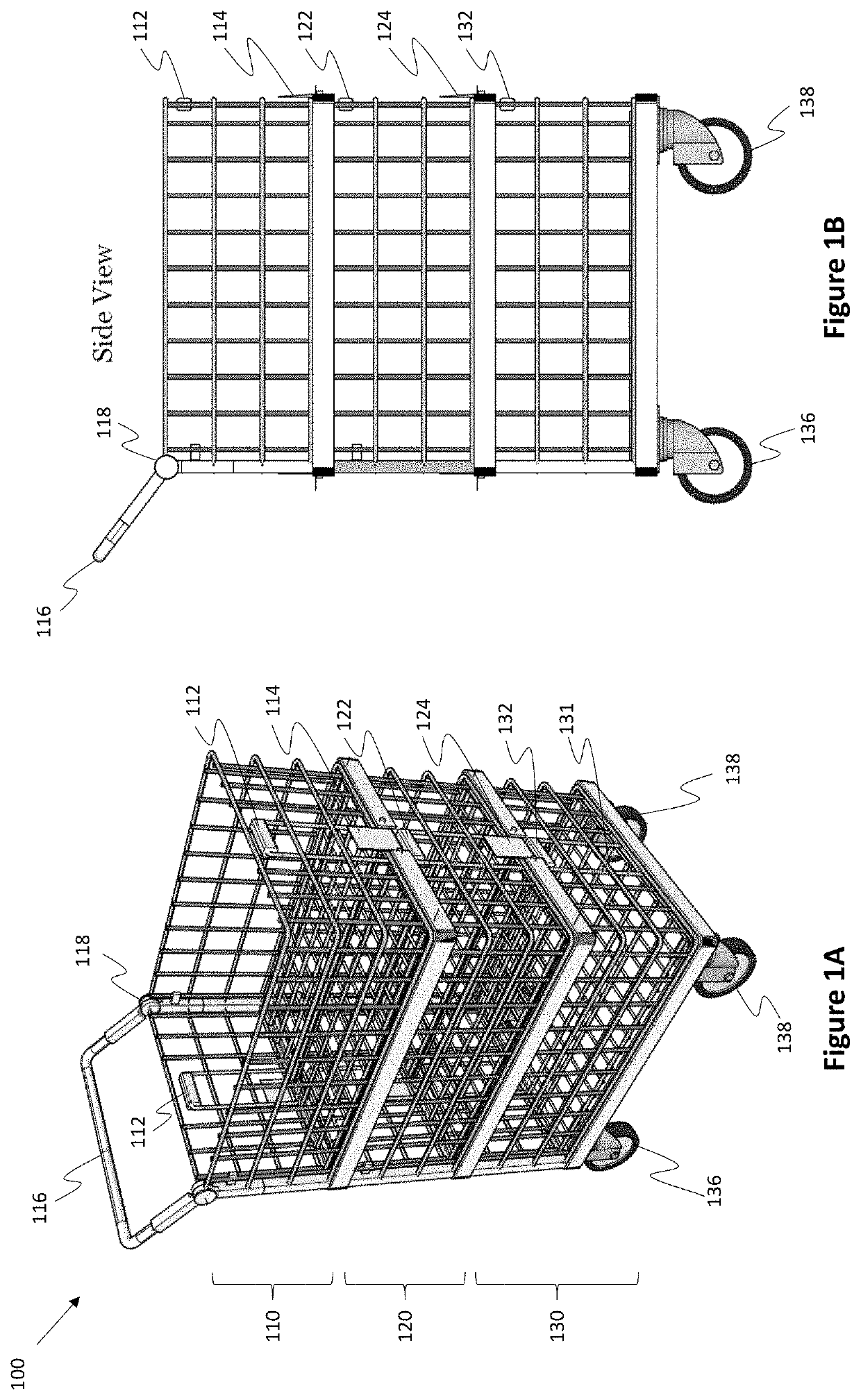 Personal shopping cart and method of use