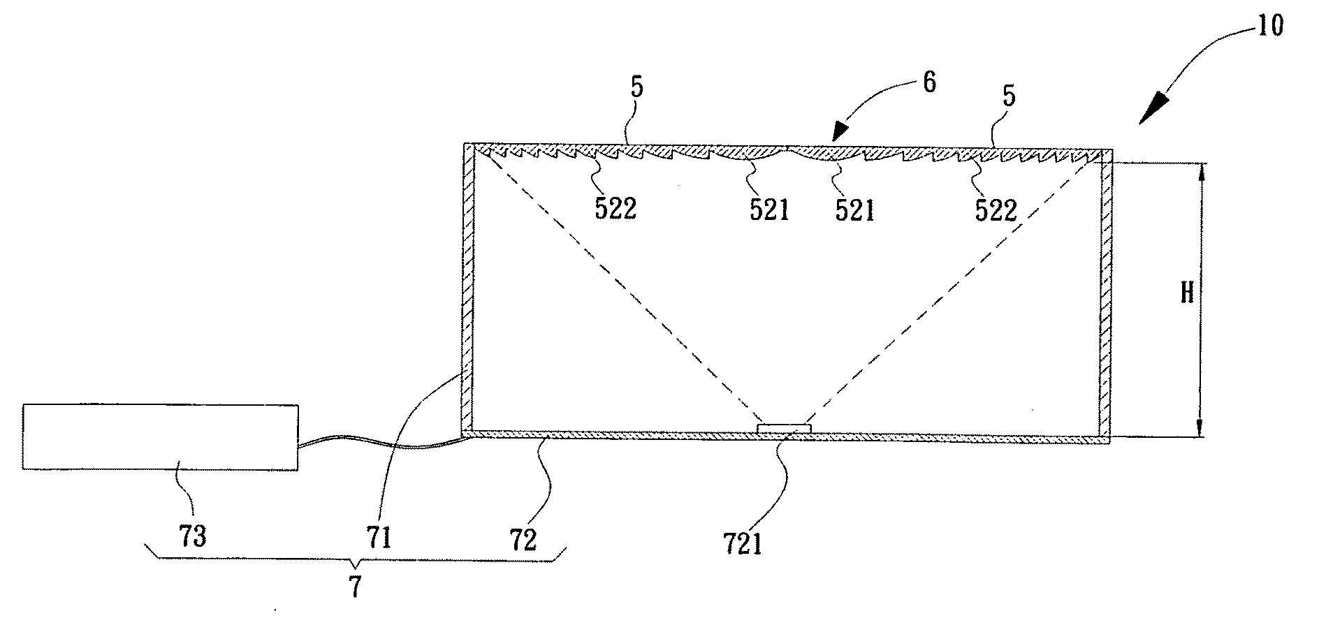 Optical structure and solar cell using the same