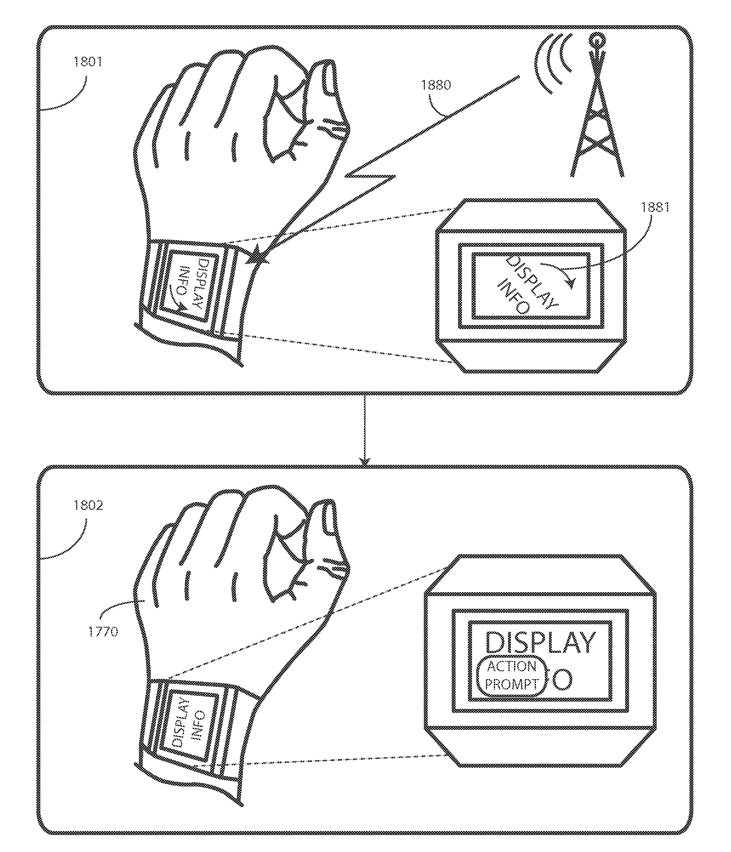 Display device, corresponding systems, and methods therefor