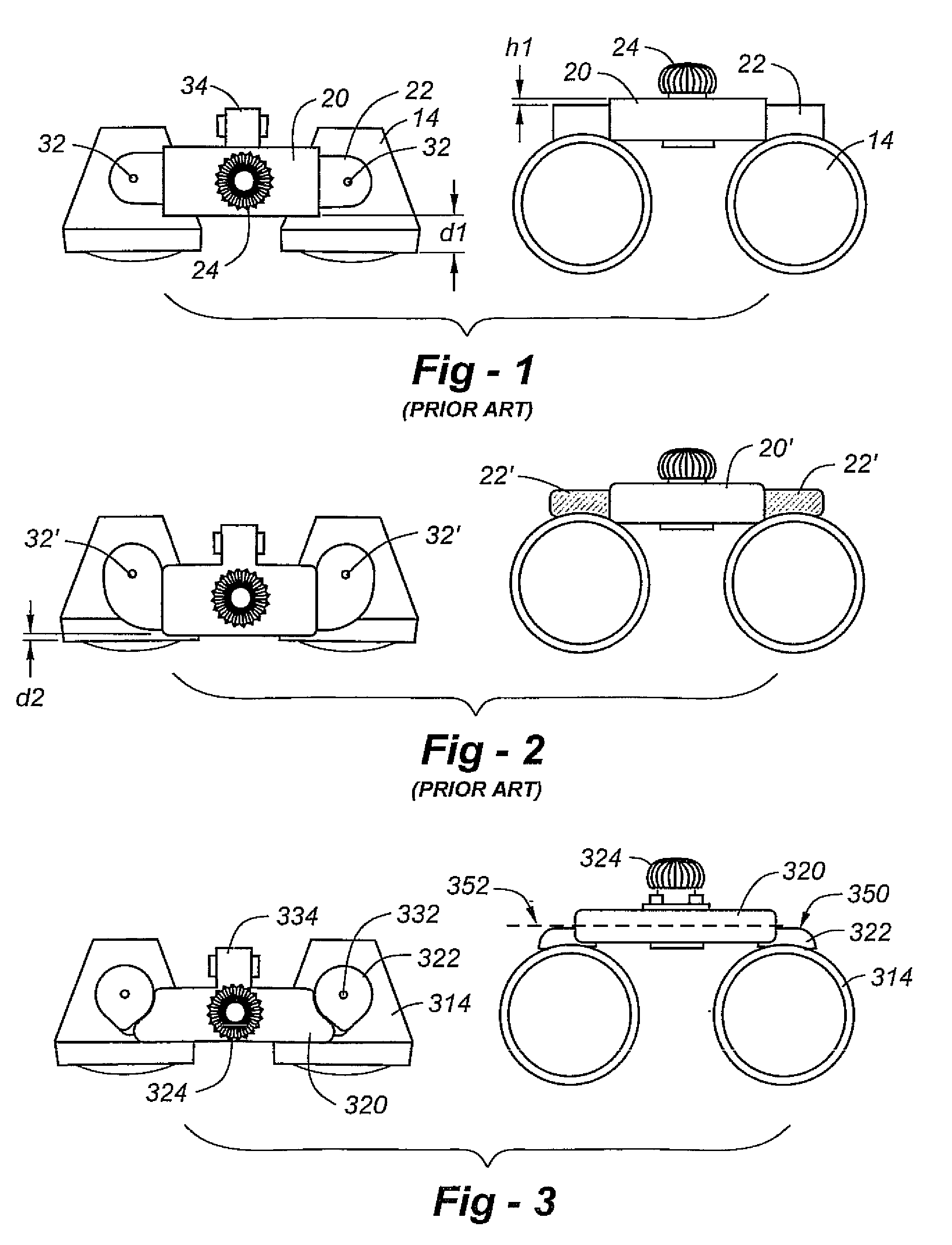 Low-profile optical mounting assembly