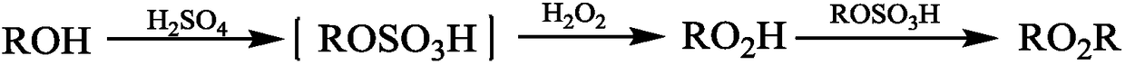 A kind of preparation method of di-tertiary peroxide