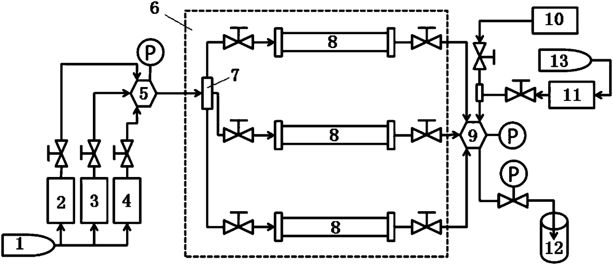 An experimental method and device for physically simulating huff and puff oil recovery