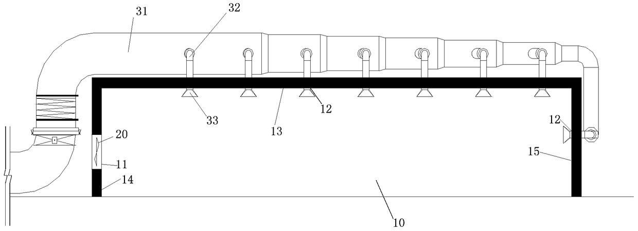 A steel structure spraying system with purification function