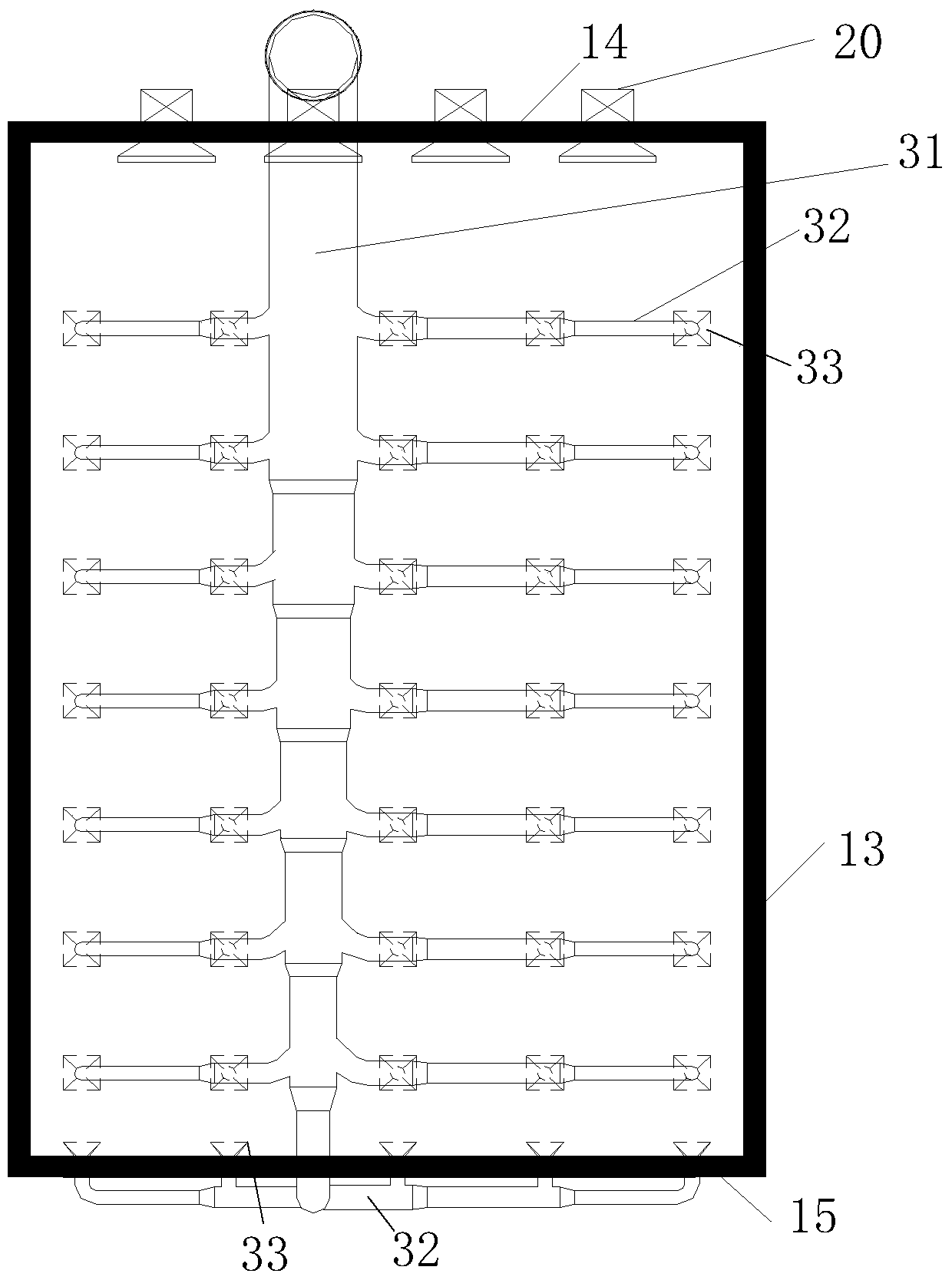 A steel structure spraying system with purification function