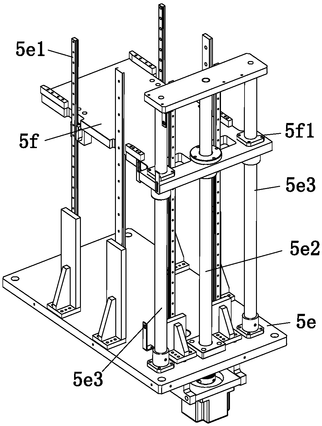 An ear-folding mechanism for metal plate punching and folding earphones