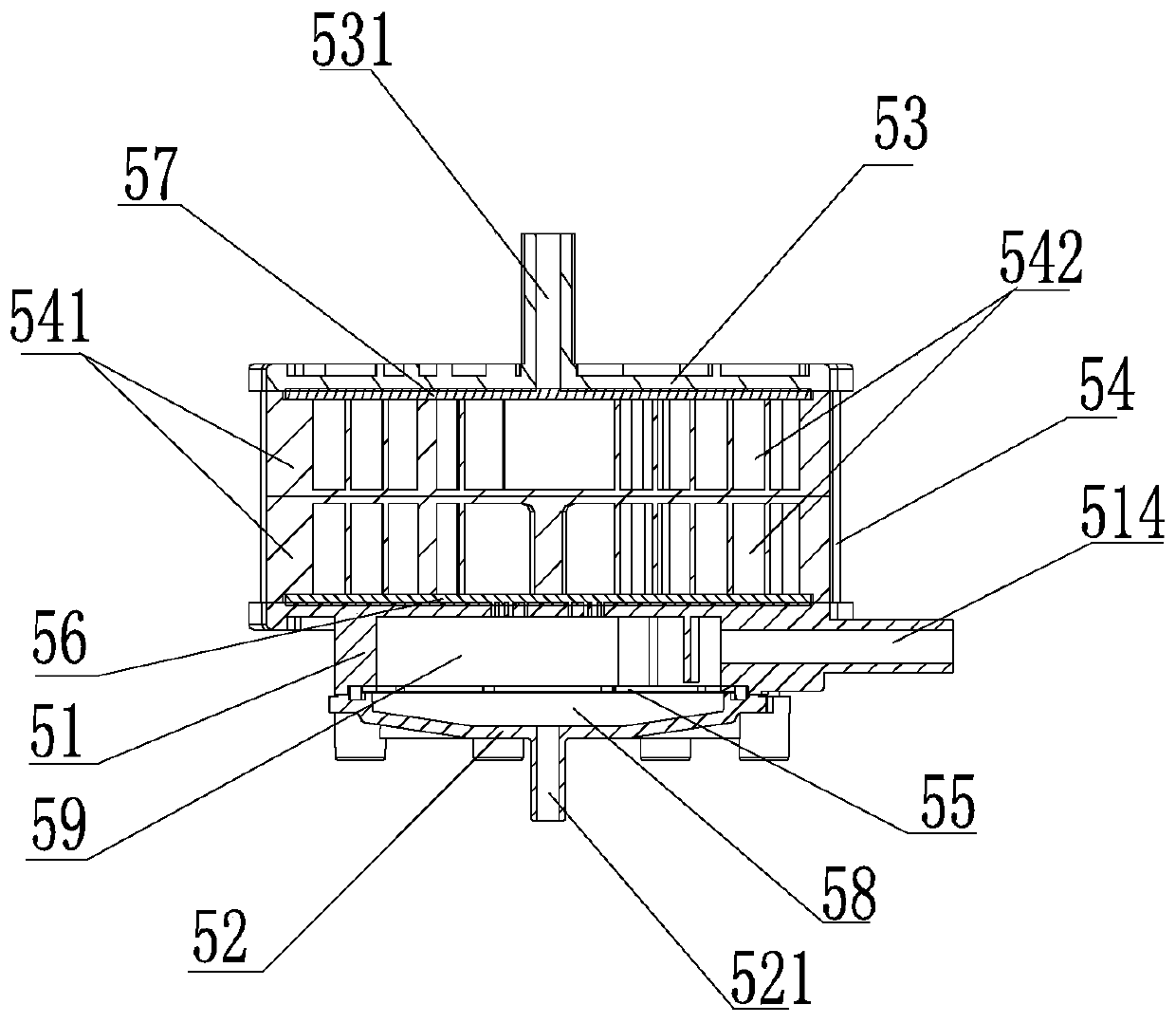 Ozone water mixing device and cleaning equipment with same