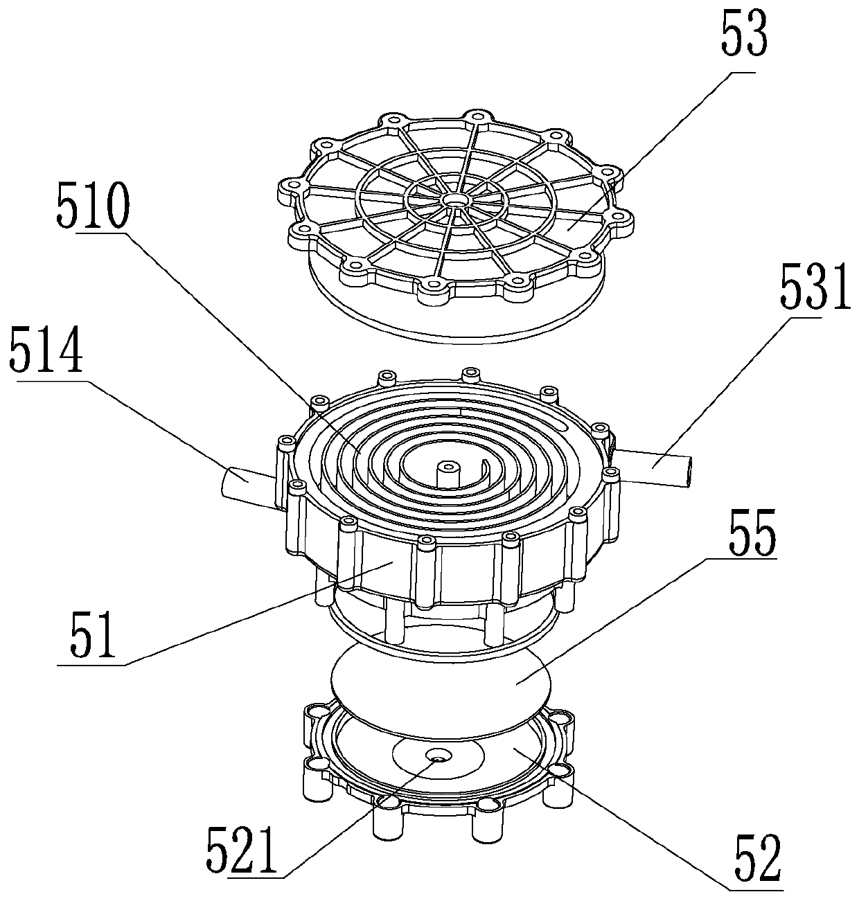 Ozone water mixing device and cleaning equipment with same