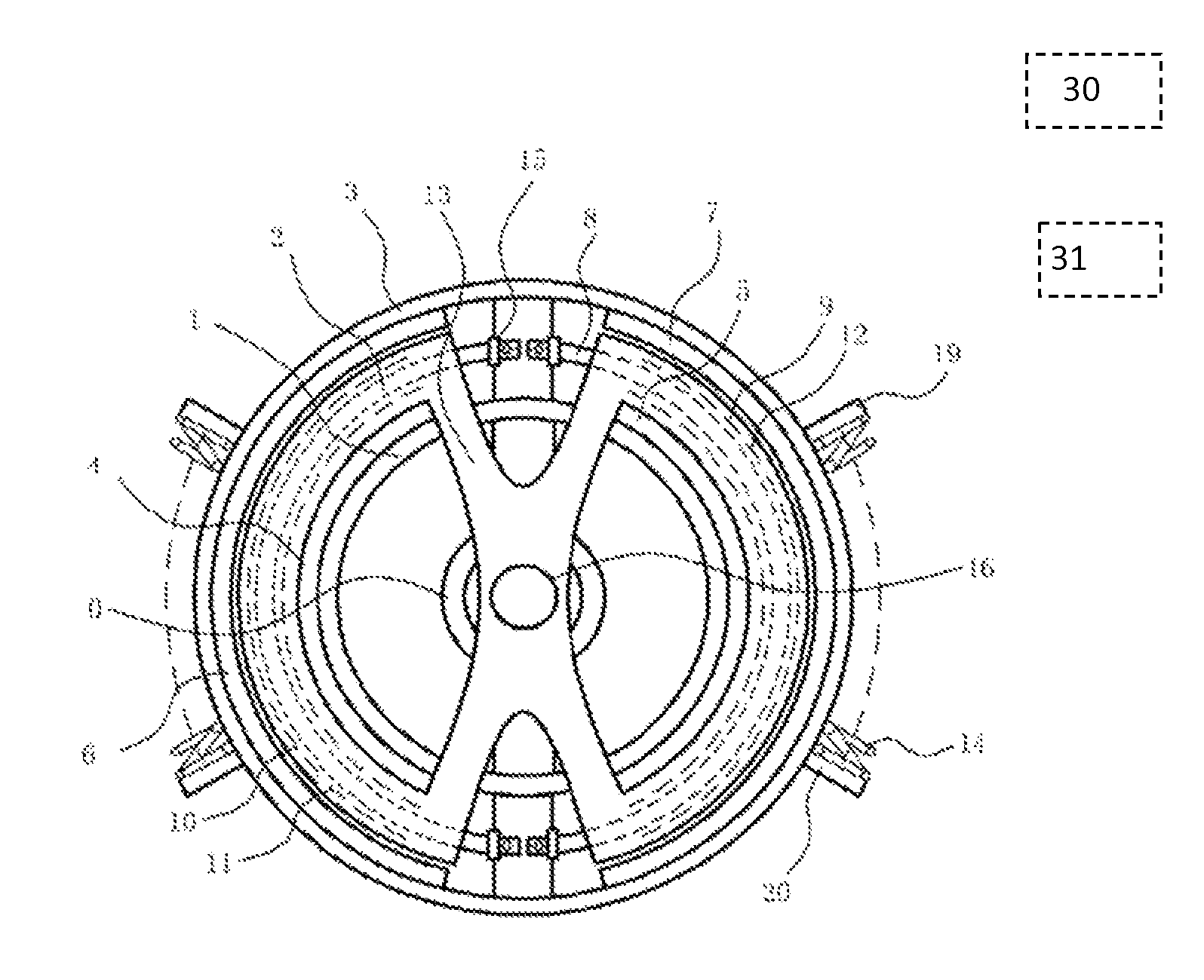 Active electric torsional vibration damper and method to realize the same
