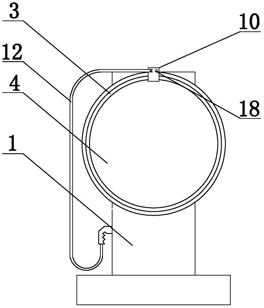 Intelligent charging rotary take-up and pay-off device