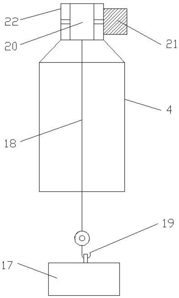 Attached lifting scaffold material management system