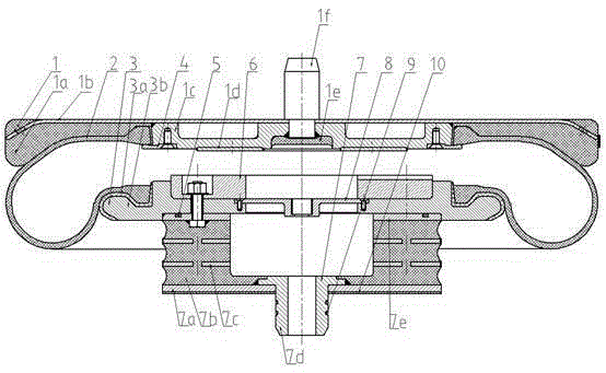 Air spring for railway passenger vehicle and production method of air spring